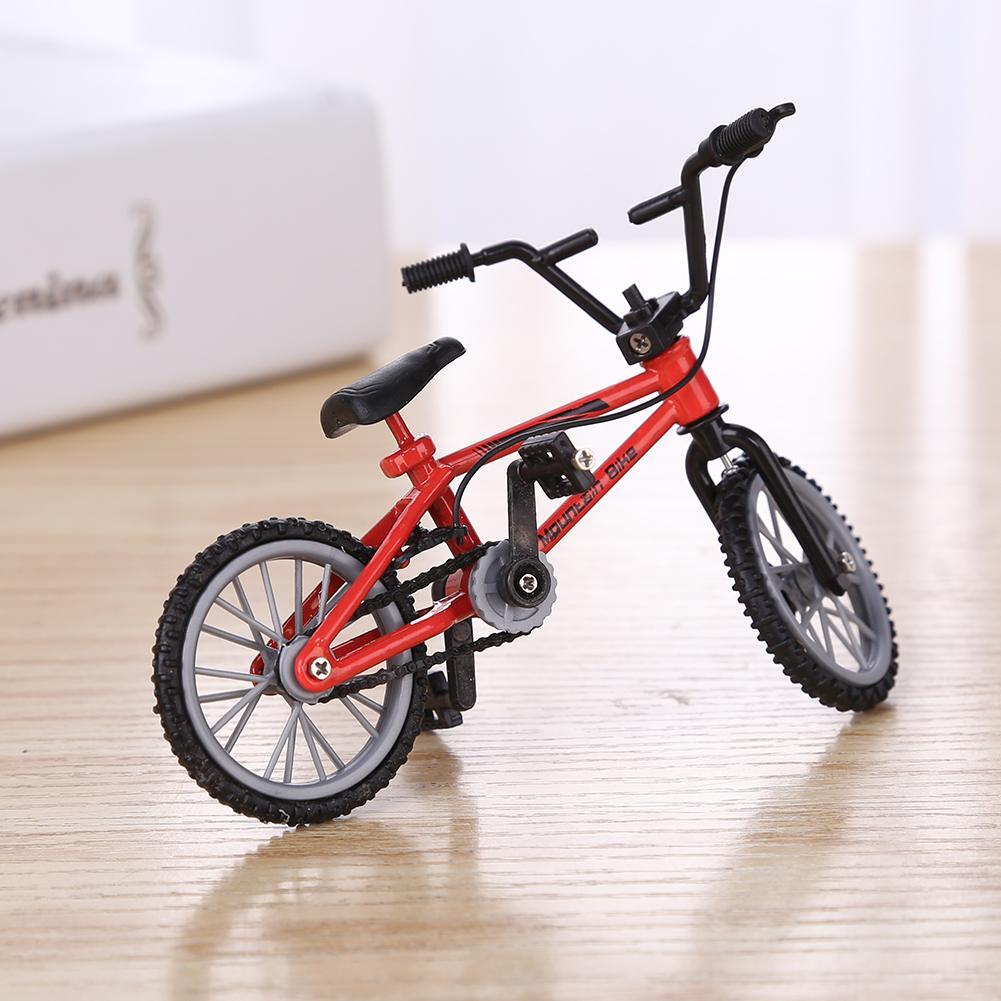 Mini Finger Mountain Bikes Diecast Alloy Stents Finger Bicycle Model