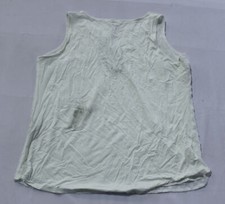 Market & Spruce Women's Sleeveless Ezide Textured Print Top DB8 White Large