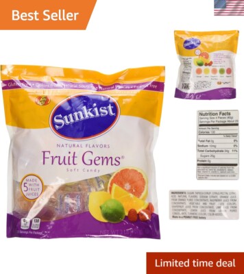 32oz Individually Wrapped Fruit Gems - All-Natural Deliciousness