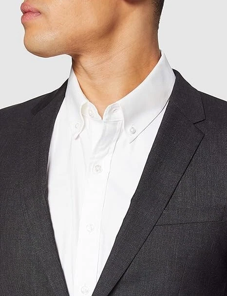 Blazer chaqueta deportiva Hugo Boss AlanS para hombre - gris oscuro, 34R Foto 4 de 4