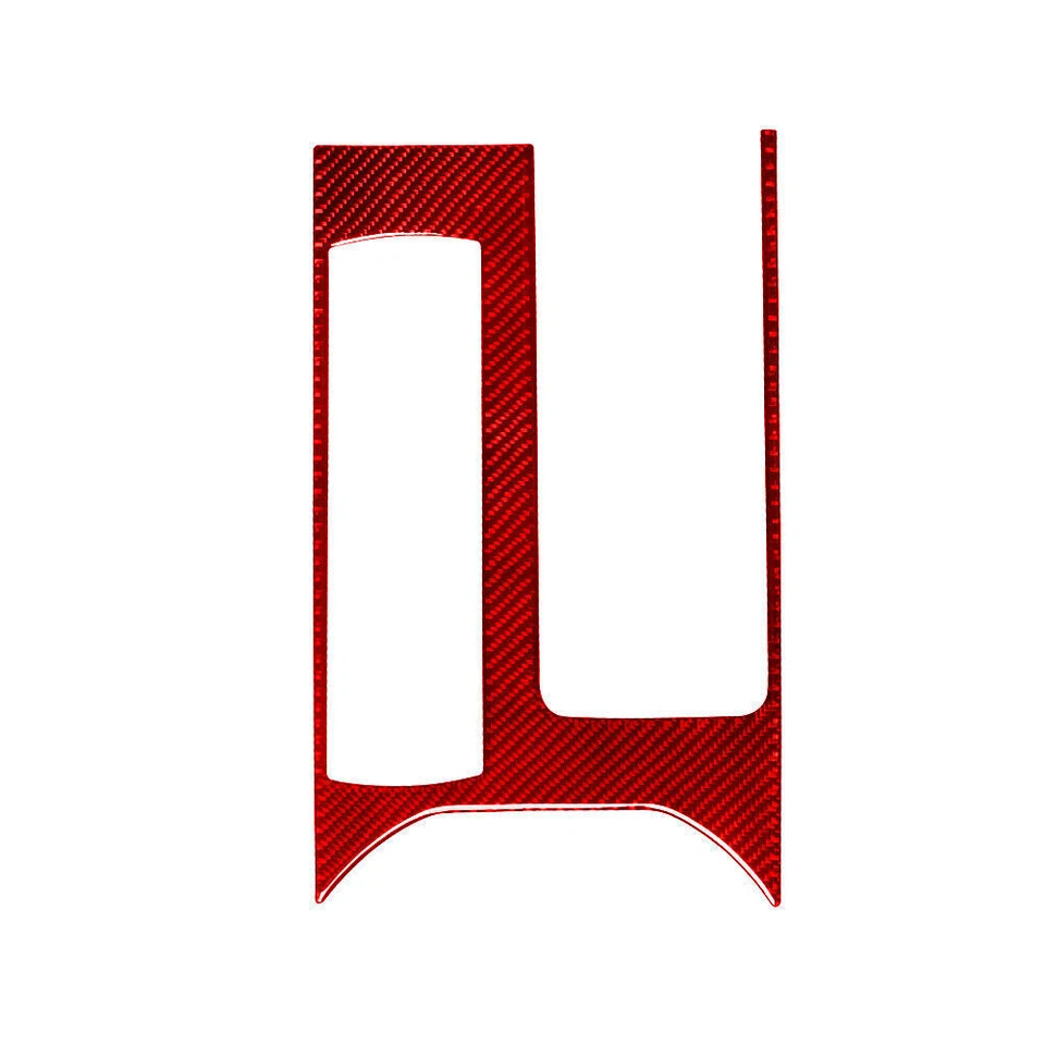 Cubierta de cambio de marchas de fibra de carbono roja vinilo para Land Rover Range Rover Sport 2014-17 Foto 4 de 4