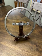 Glass Stainless Steel Replacement Lid Pot Pan (9 3/8” Inner) 10 1/8" Outer