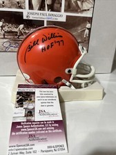 BILL WILLIS Signed MINI HELMET CLEVELAND BROWNS HOF 77  JSA /Coa