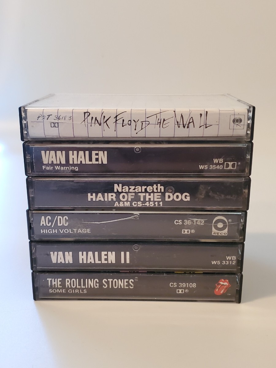 値下げ中！名盤セット QUEEN◻️VAN HALEN◻️PINK FLOYD 6 Killer Vintage Rock Cassettes Van Halen Pink Floyd Rolling