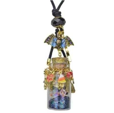 KIRKS FOLLY  WITCHES BREW - WITCH IN A BOTTLE NECKLACE goldtone #12