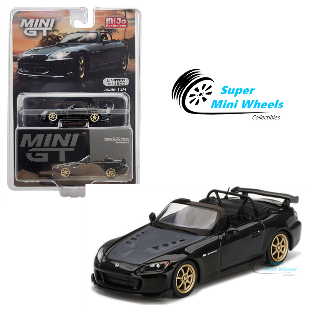 Mini GT 1:64 Honda S2000 (AP2) MUGEN Berlina Black #309 | eBay