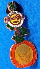 SYDNEY AUSTRALIA HALLOWEEN GOLD SKULL PUMPKIN GUITAR 2012 Hard Rock Cafe PIN LE