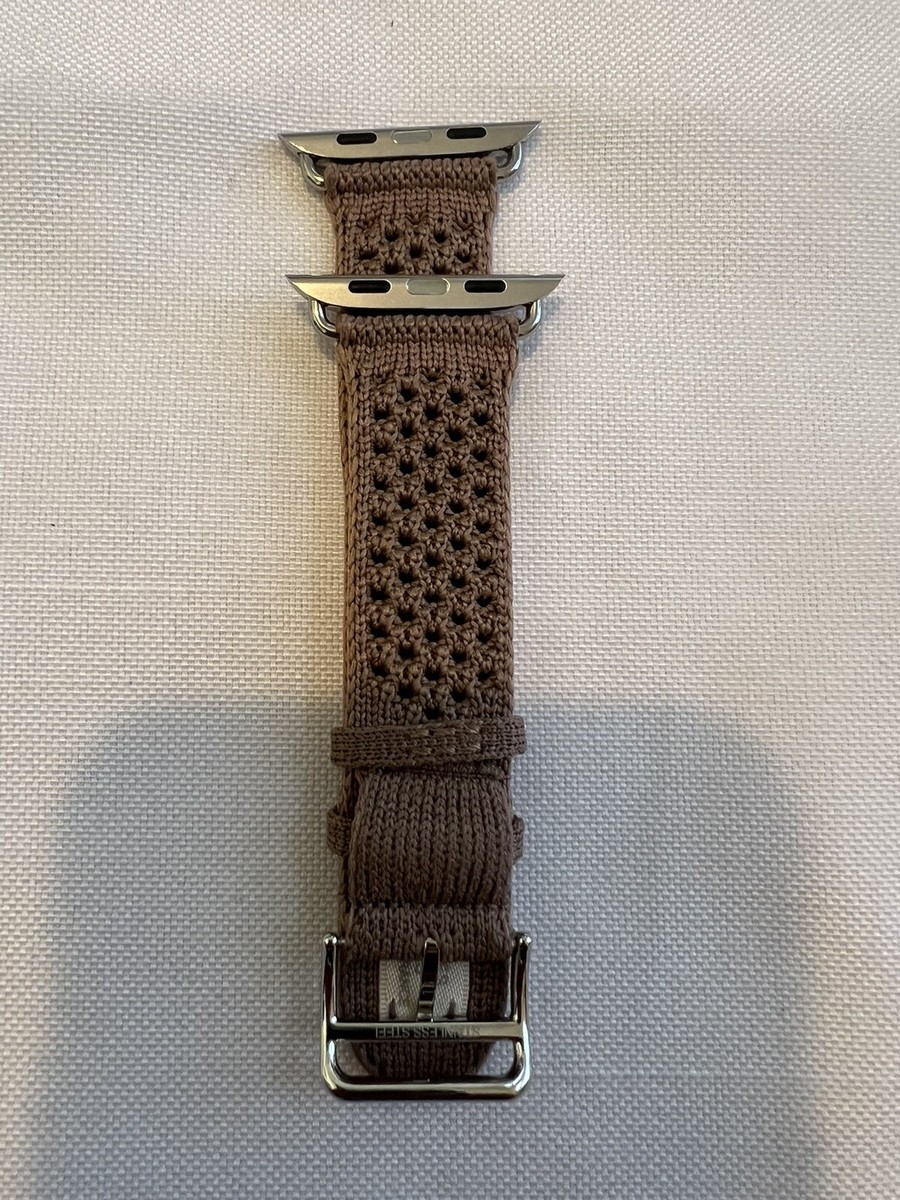 Apple Watch Hermès - 45mm Beige de Weimar Tricot Single Tour Apple Watch Hermès - 45mm Beige de Weimar Tricot Single Tour