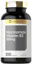 Niacinamide 500mg | 300 Capsules | Non-GMO, Gluten Free Supplement | by Carlyle