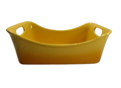 Rachel Ray Ceramic Casserole Stoneware Baking Dish Yellow Orange Hombre 4 Quart