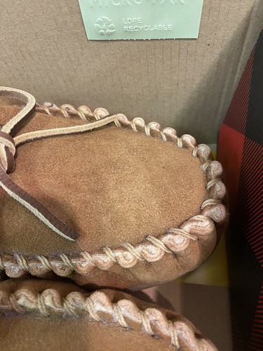 L.L. Bean Wicked Good Moc Moccasin Slipper Women’s 10 NIB Lamb Fur Australia - Picture 7 of 7