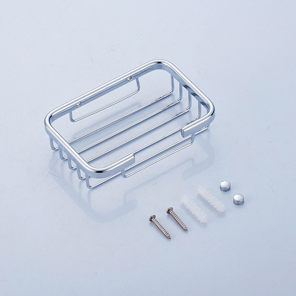 Soap Dish Drain Soap Boxes Soap Net Rack Space Aluminum Stainless Steel ...