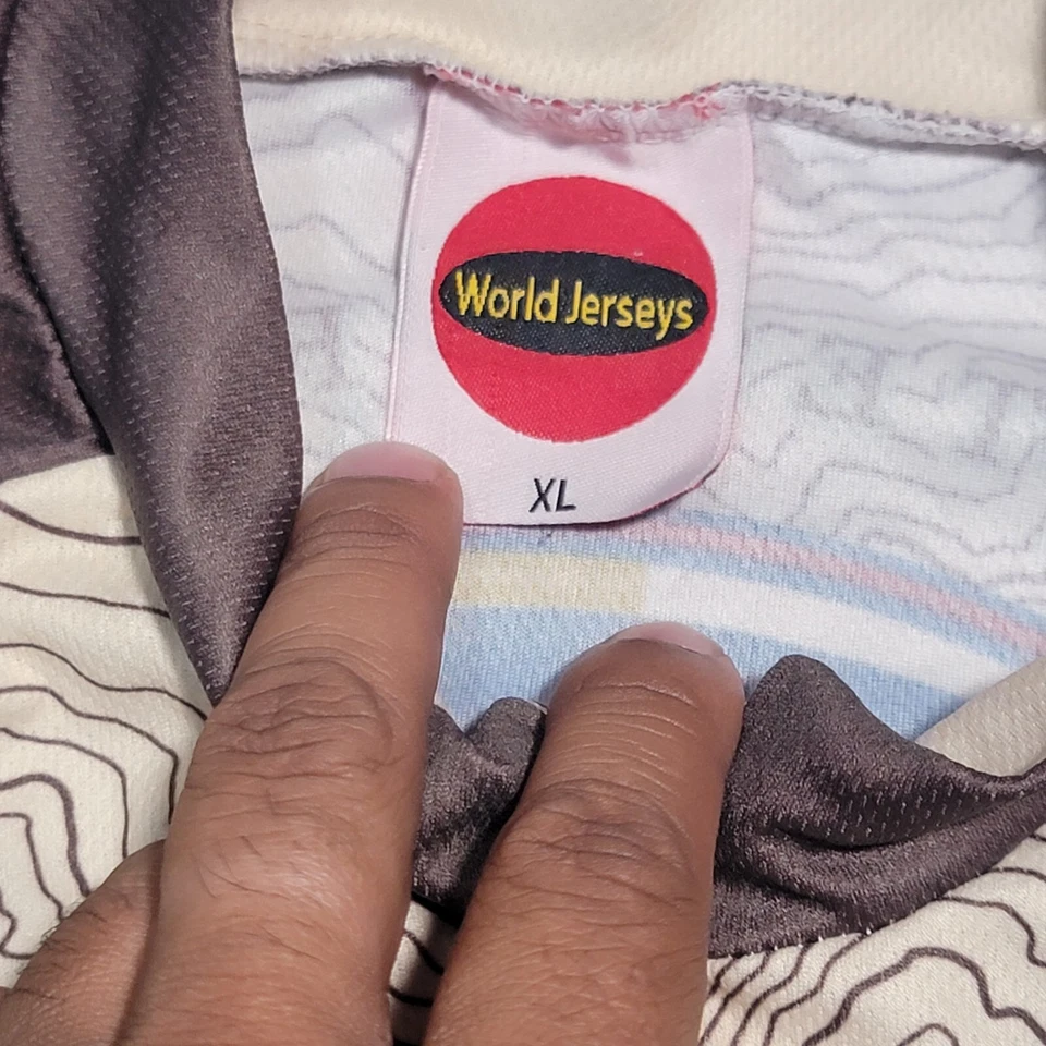 Camisas World Masculinas Tamanho XL Bicicleta Manga Curta Jersey Cerveja Logotipo Green Lakes Ale - Imagem 2 de 4