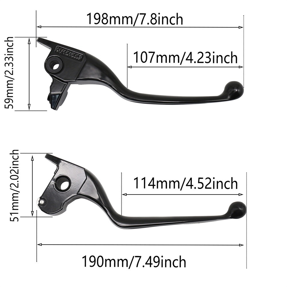 Chrome Brake & Clutch Lever Kit For Harley Street Glide FLHX FLHXS (2014-2016) – Hydraulic