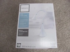 New Realspace Soft-Touch Built-in 3-Watt SMD LED Task Lamp, Adjustable, 20-1/2"H