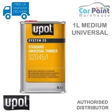 U-POL S2045 Medium 2k Universal Thinner 1L Basecoat 2k Lacquer Car Paint UPOL