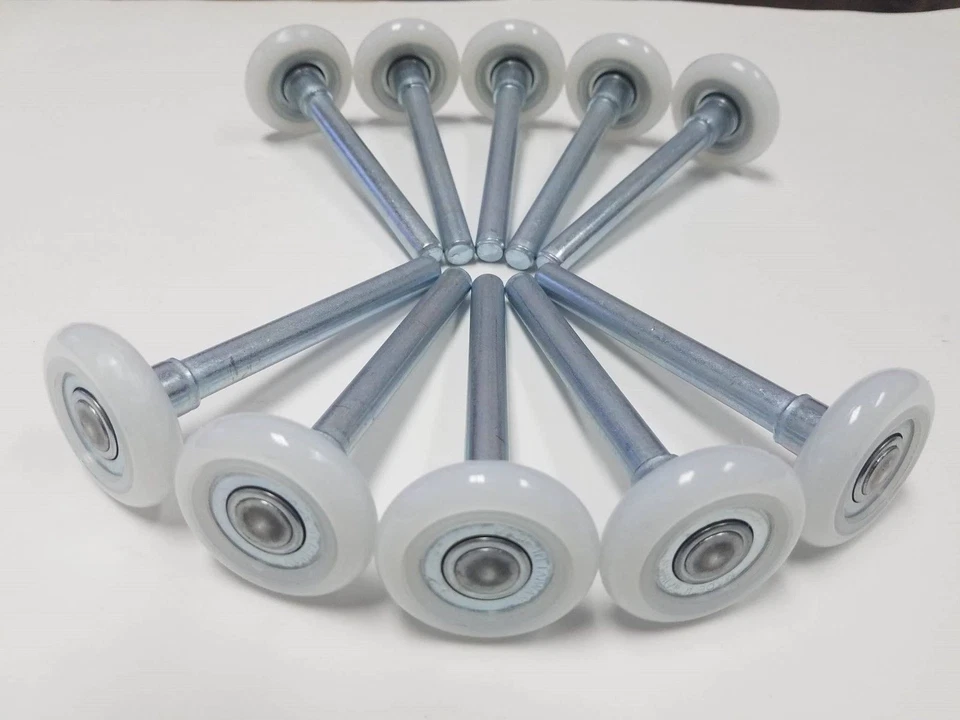 12 Garage Door 2" Nylon Roller/HEAVY DUTY 13 Ball SEALED Smooth Bearing 4" Stem - Image 4 of 4