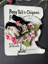 LARGE Lot VINTAGE MILLINERY Floral LEAVES Flowers VELVET Estate STAMENS Japan