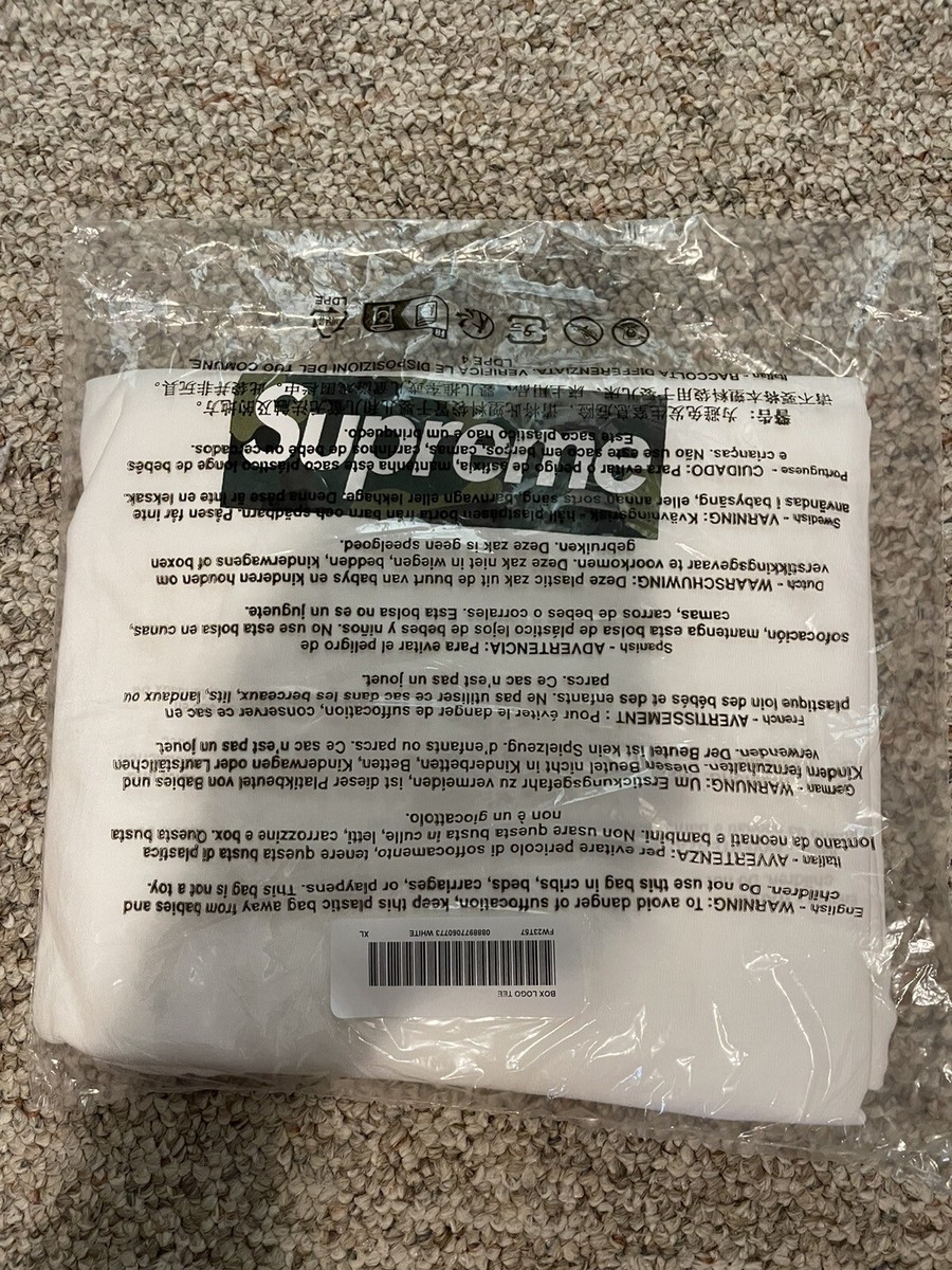 Supreme Box Logo Tee Fw23 White X-LARGE IN HAND | eBay