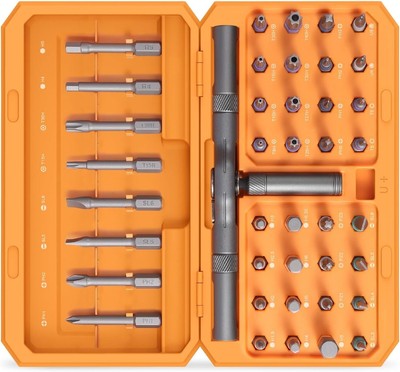 ORIA Ratchet Screwdriver Set, DIY Kit 42 42-IN-1, Orange 