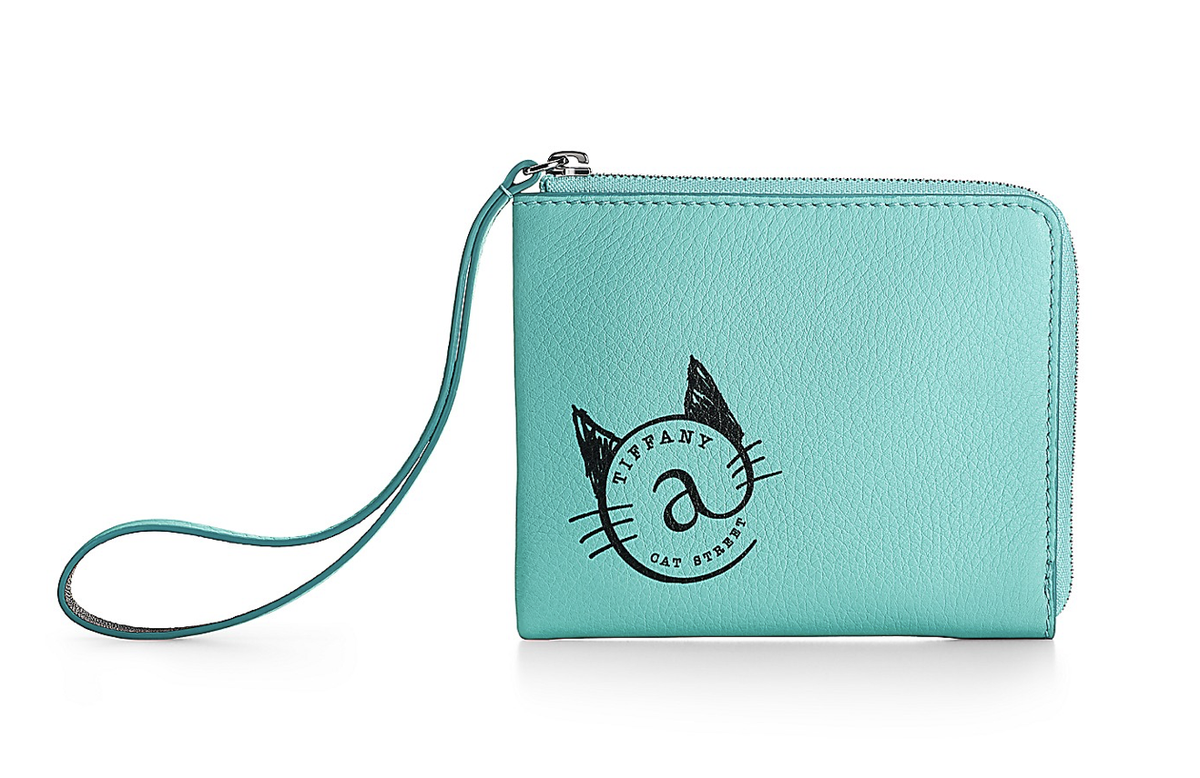 Tiffany Cat Street Limited Edition Coin pouch in Tiffany leather