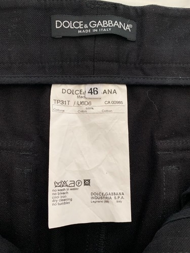 Men's Dolce & Gabbana Black Side Lace Bondage Buckle Zipper Pants IT46 VERY RARE - Picture 11 of 19