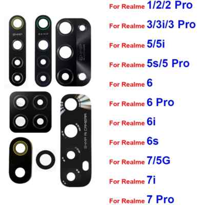 3pcs Rear Camera Glass Lens For Oppo Realme 3i 5S 5i 5s