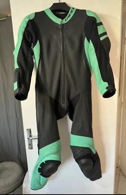 combinaison cuir moto femme dainese vert d’eau neuve. Taille M (46 dainese) - Photo 1/3