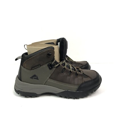 Ozark Trail Hiking Boots, Mid, Waterproof, Leather Hiker Brown Men s Size 6 NIB