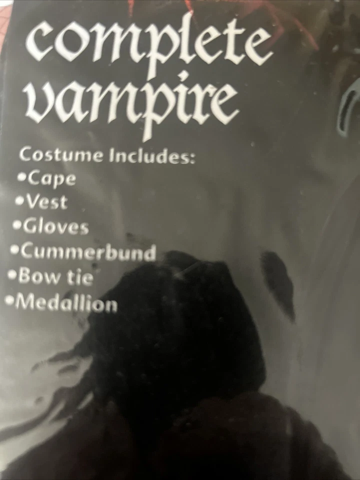 Vampire Halloween Costume Standard Size Count Dracula  Cape - Image 3 of 3