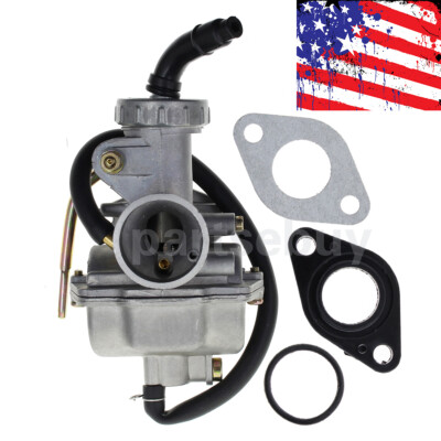 100 Cc Carb PZ20 Carburetor For 50cc-135cc ATVs, Go-Karts, TaoTao, SUNL & More (Includes Filter & Gaskets) 50 Cc Scooter Carburetor - Foto 2