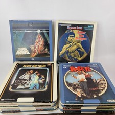 Lot of 33 Vintage CED VideoDiscs, Many Movie and Concert Discs