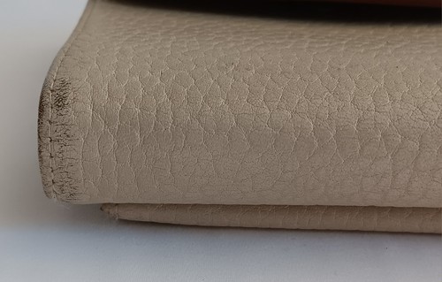 Dooney & Bourke Vintage Biege Brown AWL Leather Duck Kisslock Wallet - Picture 5 of 15