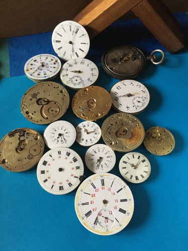 Lot De 16 Anciennes Montres Gousset Mécaniques – Pour Pièces Ou Collection – Occasion