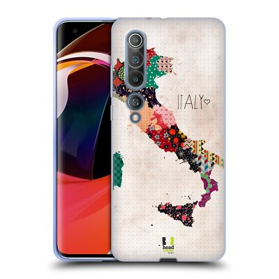 HEAD CASE DESIGNS PATTERNED MAPS SOFT GEL CASE FOR XIAOMI PHONES