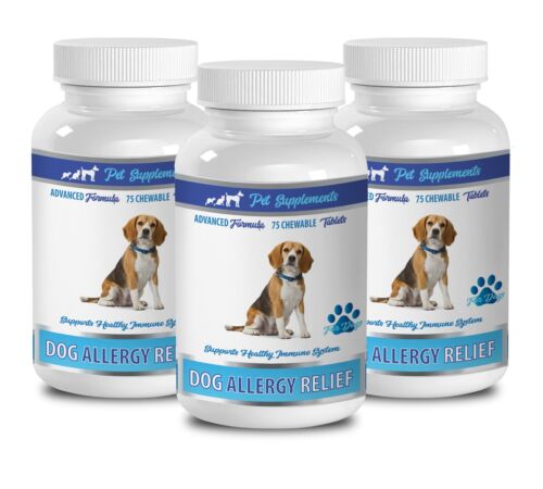 dog allergy chews - ALLERGY RELIEF FOR DOGS - dog relief herbs - 3 Bottle