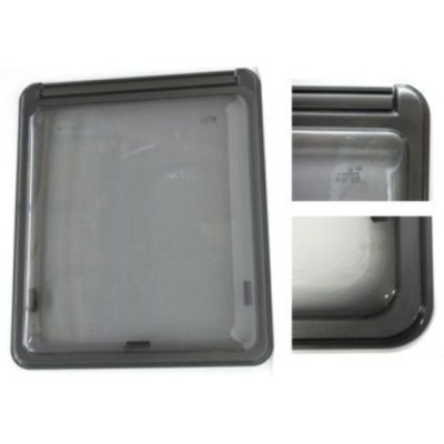 DI-F24900X500S - Fenêtre (Dalle Uniquement) F24 900X500 Sérigraphie Anthracite F24900X500S - POLYPLASTIC