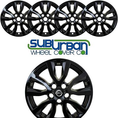 FITS 2017-2020 Nissan Rogue SV 17'' Gloss Black Wheel Skins # IMP-433BLK SET/4