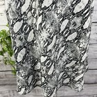 Socialite Skirt size Medium Black White Faux Snake Bias Sheer Knee A Line Modese — photo 6