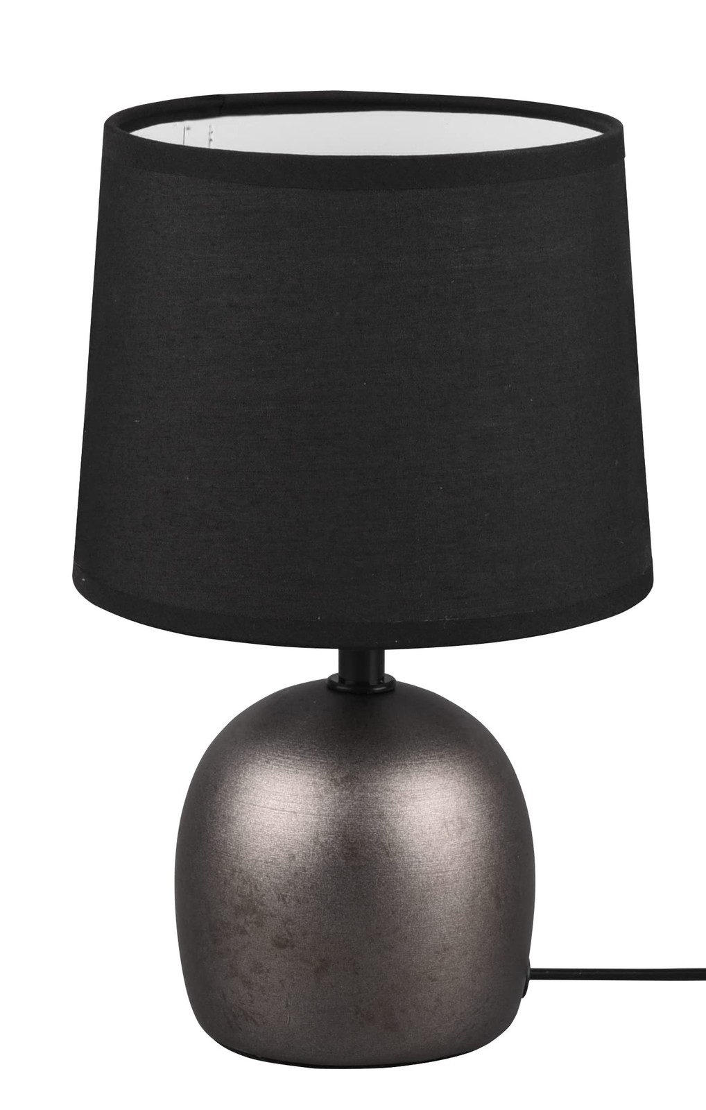 Lampe de table noire Malu idéale pour l'ambiance feutrée du salon moderne