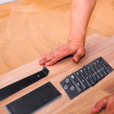 22pcs Flooring Spacer Laminate Wood Flooring Kit Floor Installation Tool (Black)