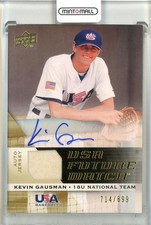 2009 Upper Deck Signature Stars Kevin Gausman USA Team Auto /899