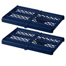 LockerMate Adjust-A-Shelf Locker Shelf, Extends to Fit Your 2 Pack, Blue