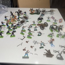 HUGE LOT Britains LTD Deetail ACW Civil War 1971 Stoppers Gun Carriage CAVALRY