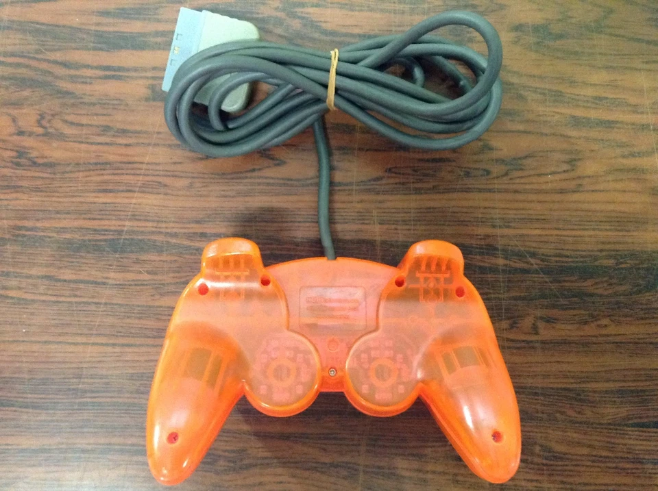 Hori Analog Sindou Pad PlayStation PS1 PS2 Clear Red Controller Tested B125 - Image 4 of 4