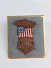 1886 Grand Army GAR F.C.L. Bronze color Medal with 13 star Flag Ribbon