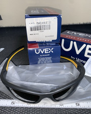 (3) pairs anti fog UV protective Safety Glasses adjustable UVEX SX0407XGR new