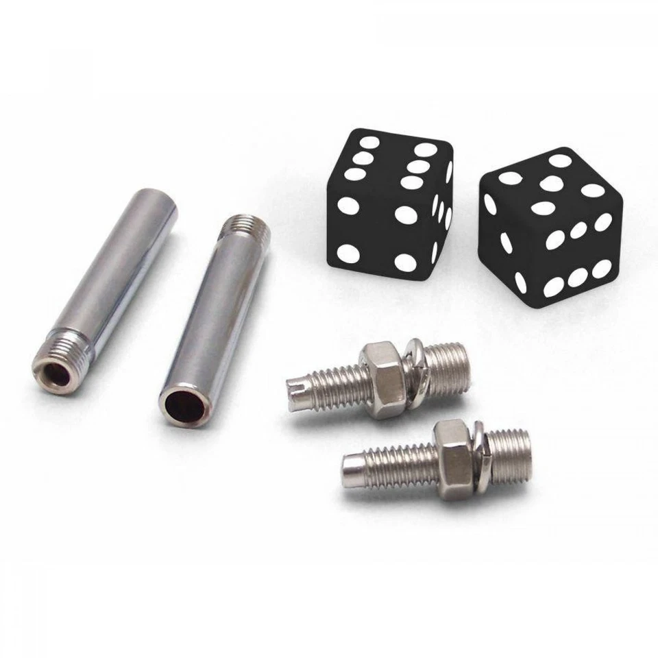 Black Dice 2 Valve Cap, Door Plunger, Plate Bolt Combo Kit go kart 350 sportsman - Image 2 of 4
