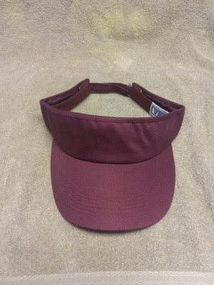 Vintage - Plain Maroon Visor Hat    NEW by VKM