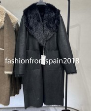 ZARA NEW WOMAN REVERSIBLE FAUX FUR DOUBLE-FACED COAT BLACK XS-XXL 6318/278/800